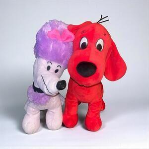 Cleo Plush Purple Poodle Scholastic &  Kohls Clifford Big Red Dog #3